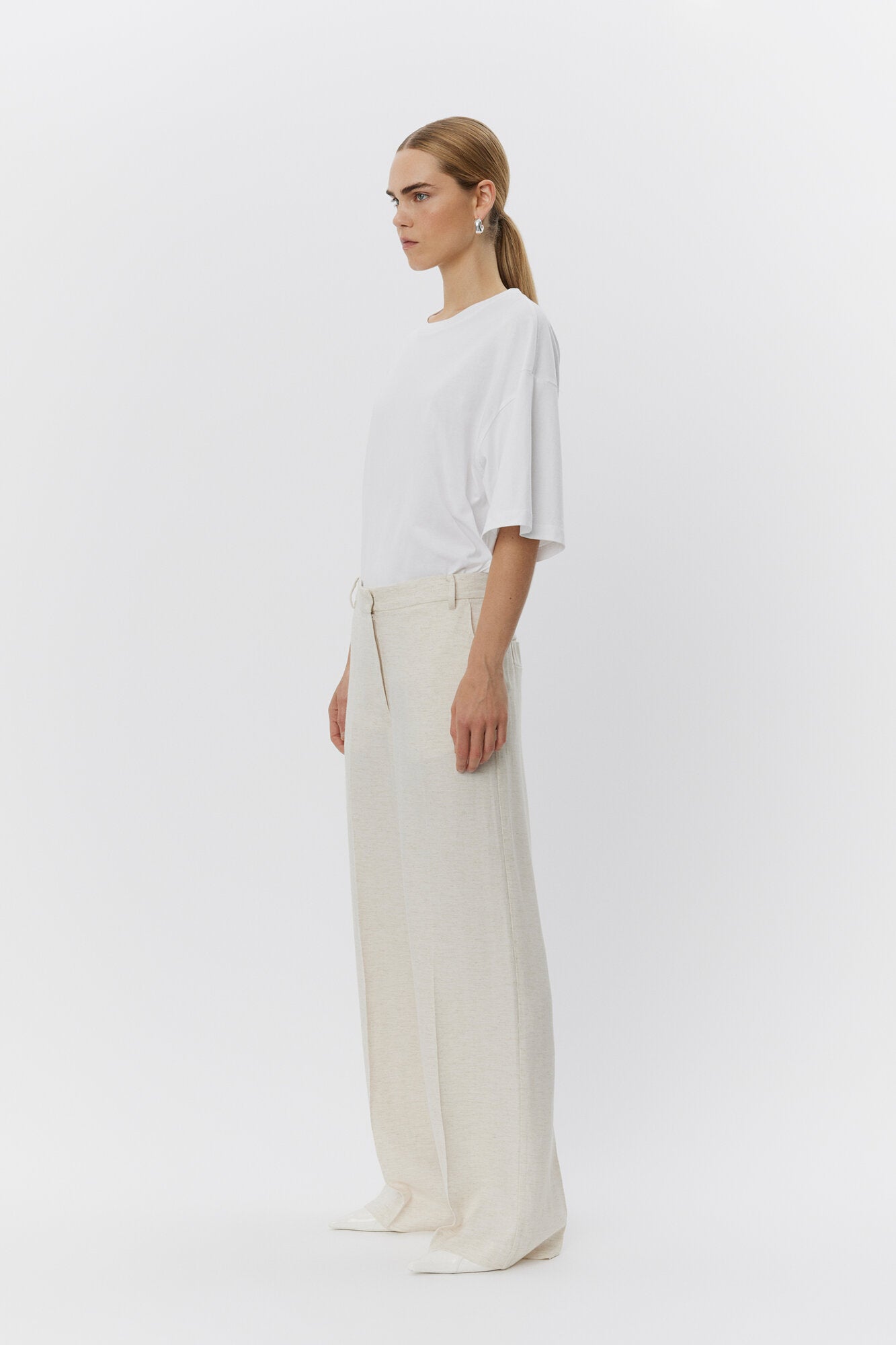 Jade Summer Tweed bukser - Pistacho Shell